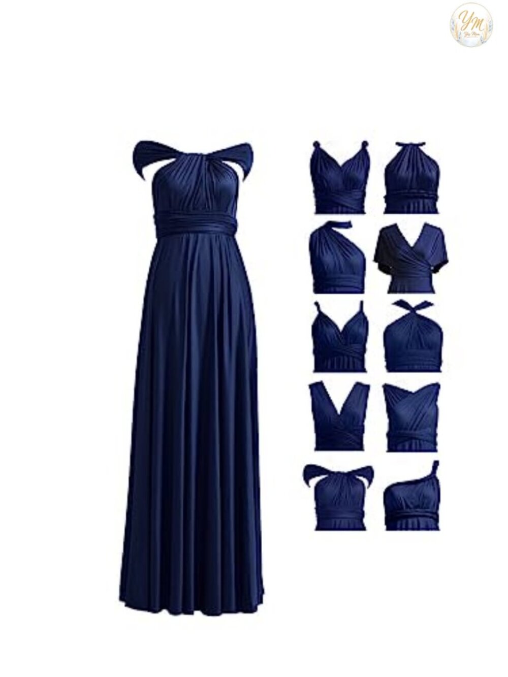 Infinity Convertible Bridesmaid Dress, Multi-Way Twist Wrap, Plus Size